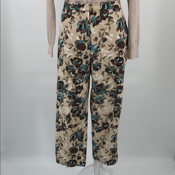 Elliott Lauren Cotton Floral Pants - Small Size 10 - Picture 2 of 8